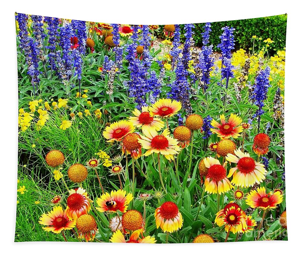 Garden Tapestry featuring the photograph In the Garden by Cristina Stefan