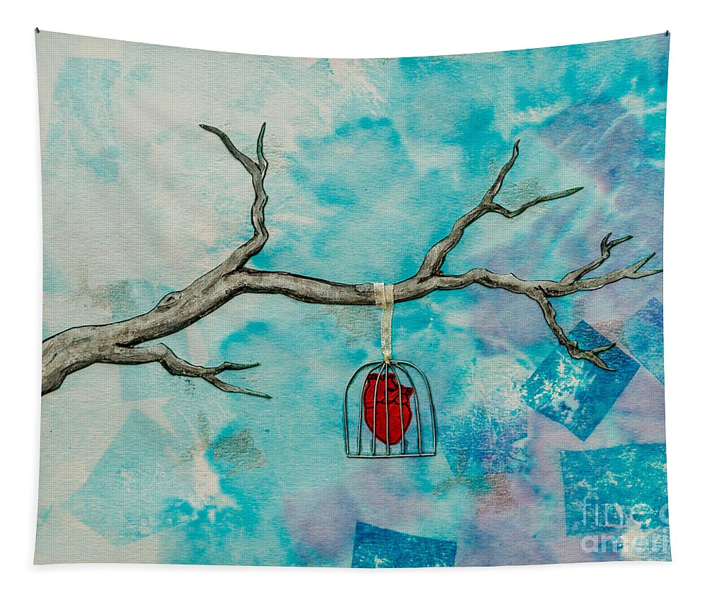 Branch Tapestry featuring the painting In the Heat of the Morning 2 by Stefanie Forck