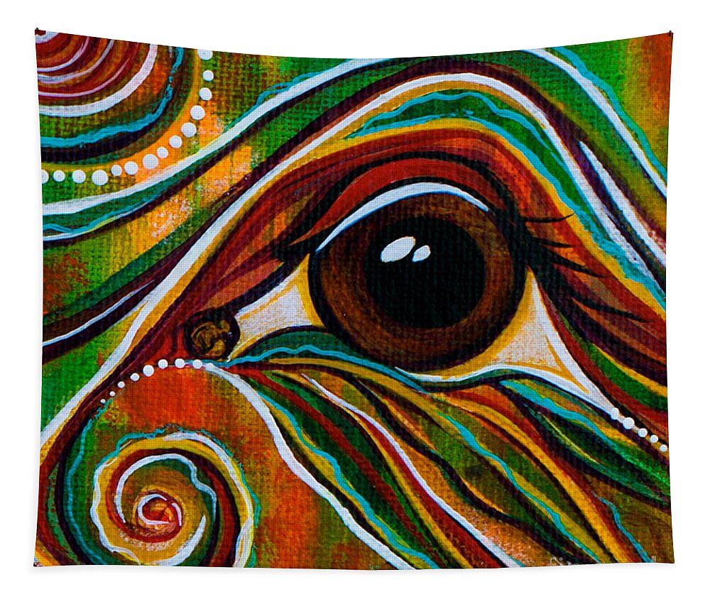 Deborha Kerr Tapestry featuring the painting Inner Strength Spirit Eye by Deborha Kerr