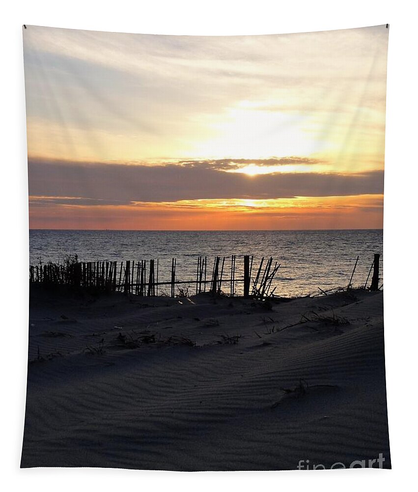 Beach Tapestry featuring the photograph Into the Sun - Shizuoka by Christopher Plummer