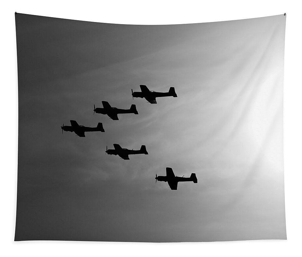 Aircraft Tapestry featuring the photograph Into The Sun by Joe Schofield