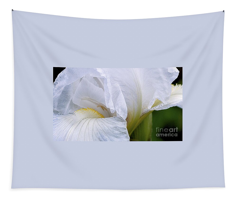 Ron Roberts Tapestry featuring the photograph Iris Abstract by Ron Roberts
