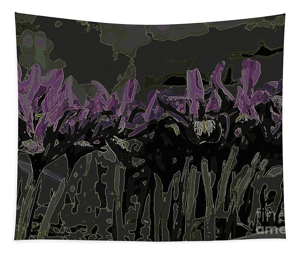 Iris Tapestry featuring the photograph Iris VIII by Diane montana Jansson