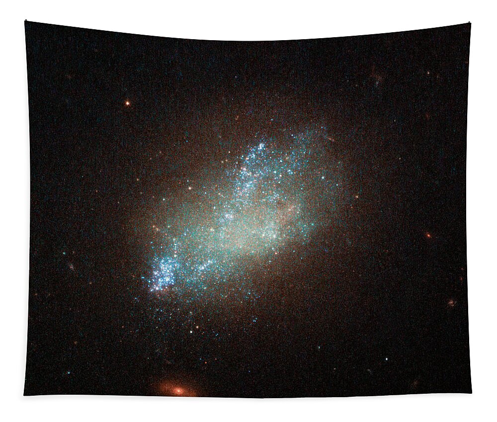 Galaxy Tapestry featuring the photograph Irregular Galaxy Ic 559 by Science Source