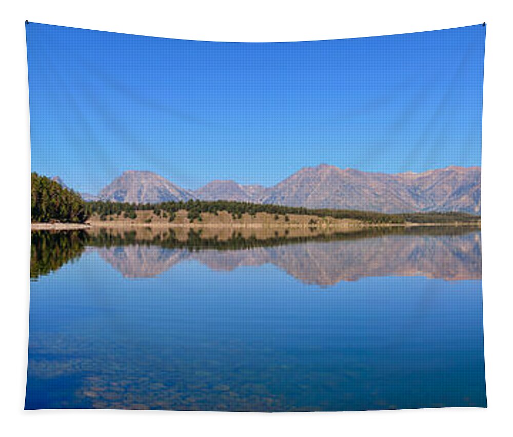 Tetons Tapestry featuring the photograph Jackson Lake Reflections by Greg Norrell