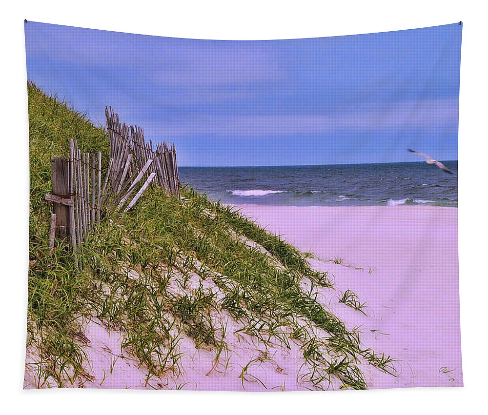 Ocean City Tapestry featuring the photograph Jersey Shore 11 by Allen Beatty