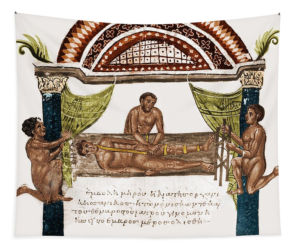 Science Tapestry featuring the photograph Joint Dislocation Treatment, 1st by Science Source