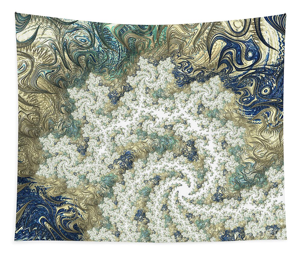Great Wave Off Kanagawa Tapestry featuring the digital art Kanagawa by Jon Munson II