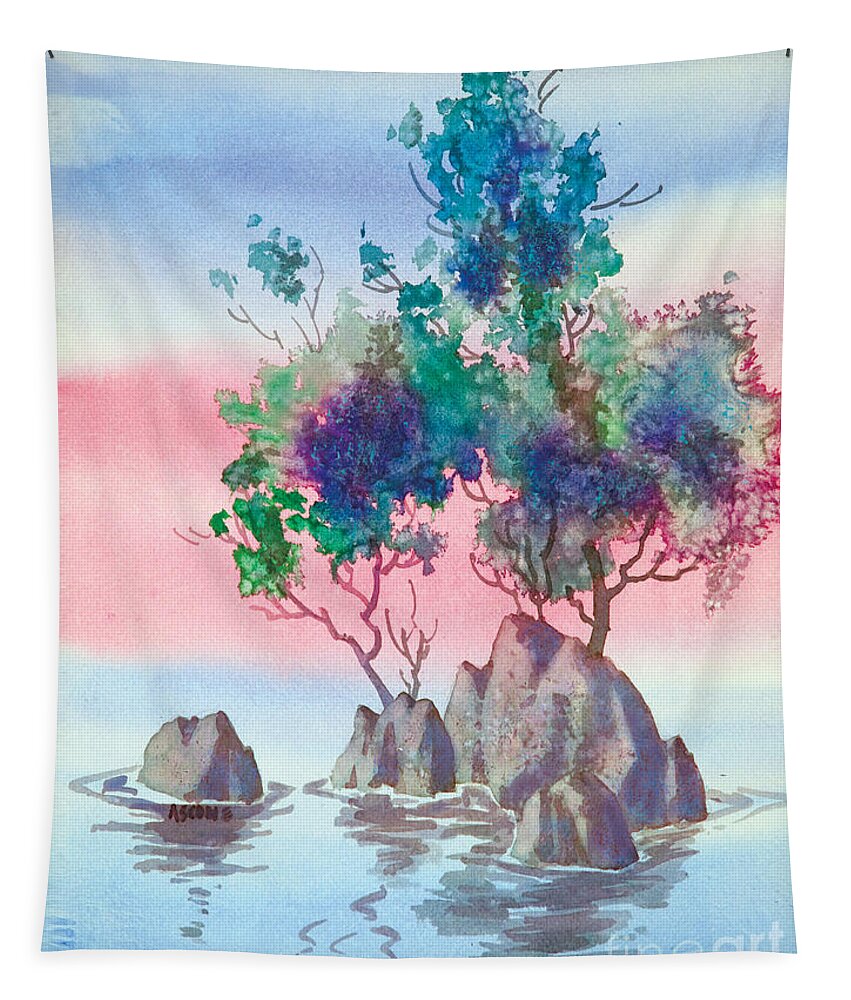 Karma Tapestry featuring the painting Karma Dream by Teresa Ascone