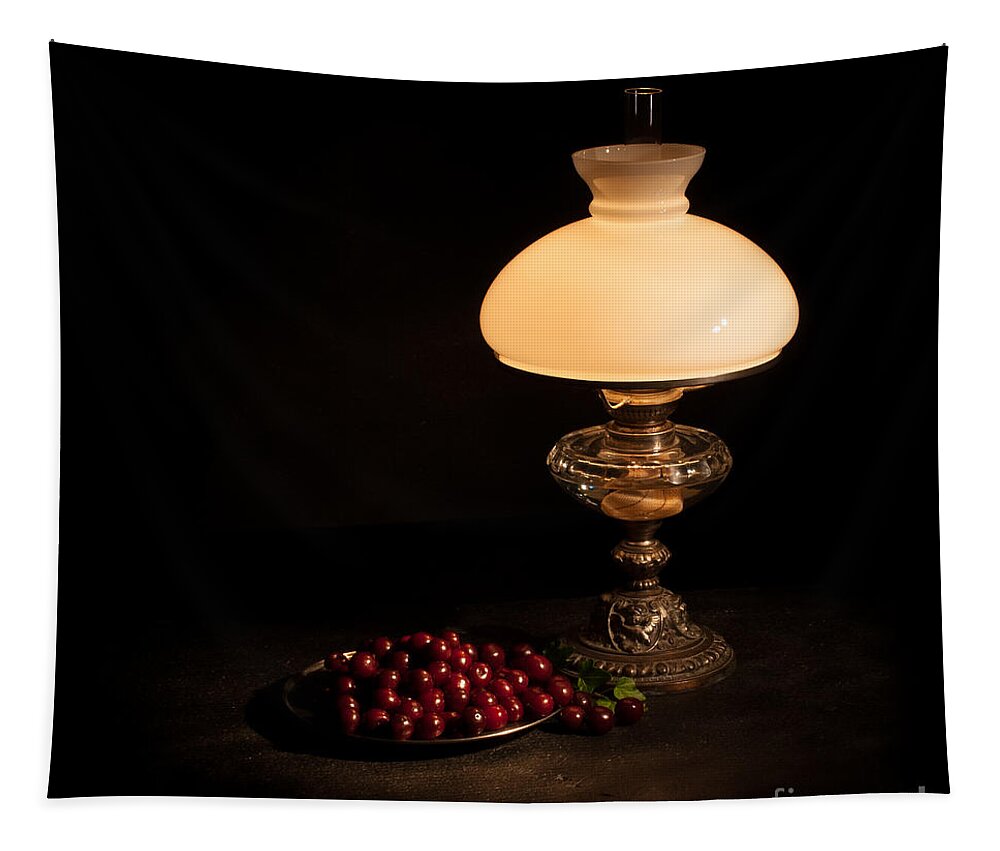 Kerosene Lamp Tapestry featuring the photograph Kerosene Lamp by Torbjorn Swenelius