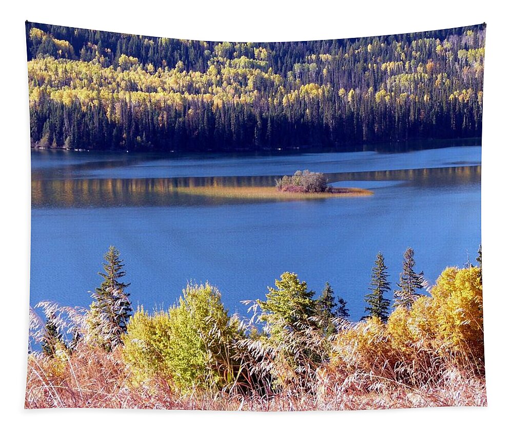 Lac Des Roches Tapestry featuring the photograph Lac Des Roches In Autumn by Will Borden