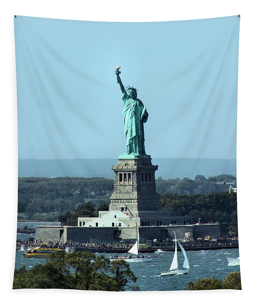 Statue Of Liberty Tapestry featuring the photograph Lady Liberty by Kristin Elmquist