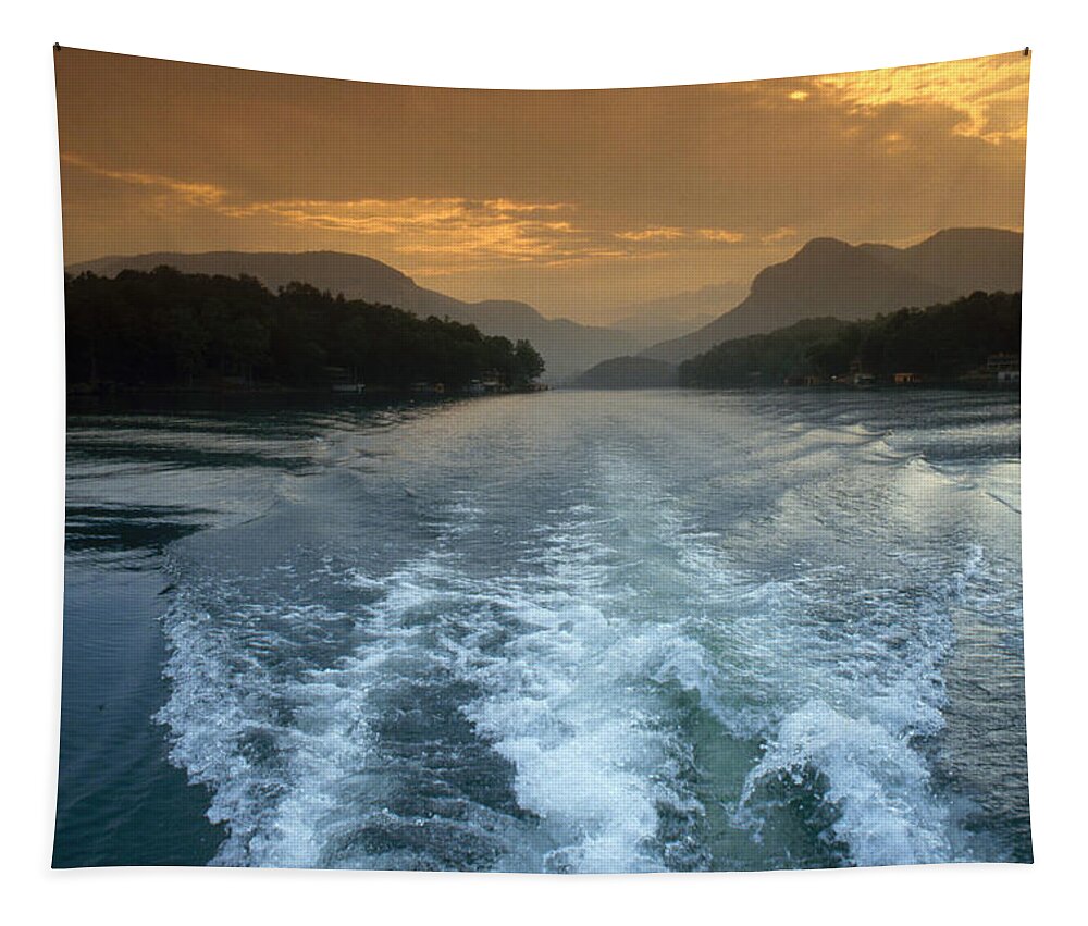 North Carolina Tapestry featuring the photograph Lake Lure, Nc by Bruce Roberts