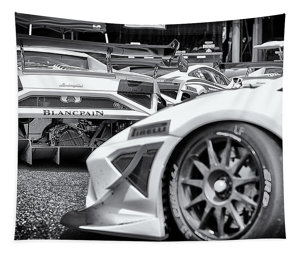 Limerock Tapestry featuring the photograph Lambo Ally by Scott Wyatt