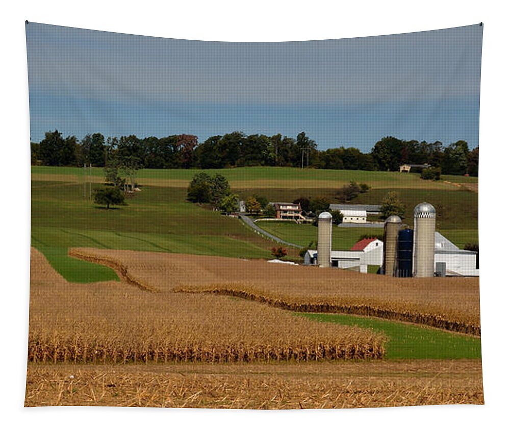 Lancaster County Tapestry featuring the photograph Lancaster County Farm by William Jobes