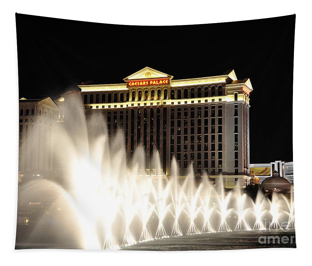 Caesars Palace Fountains - Las Vegas Nevada Canvas Print / Canvas