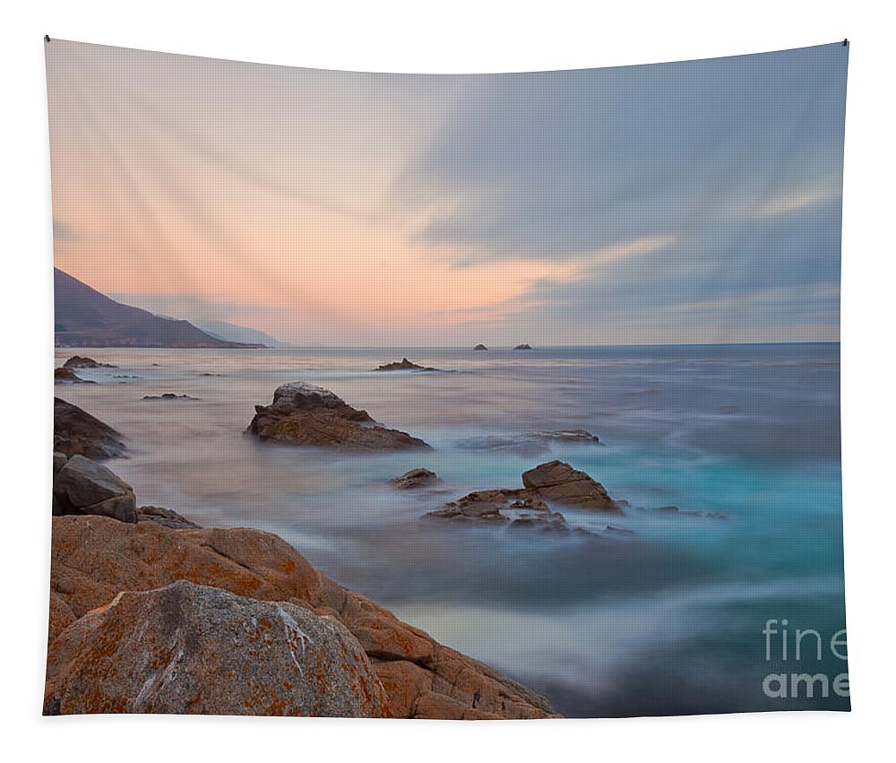 Landscape Tapestry featuring the photograph Last Light by Jonathan Nguyen