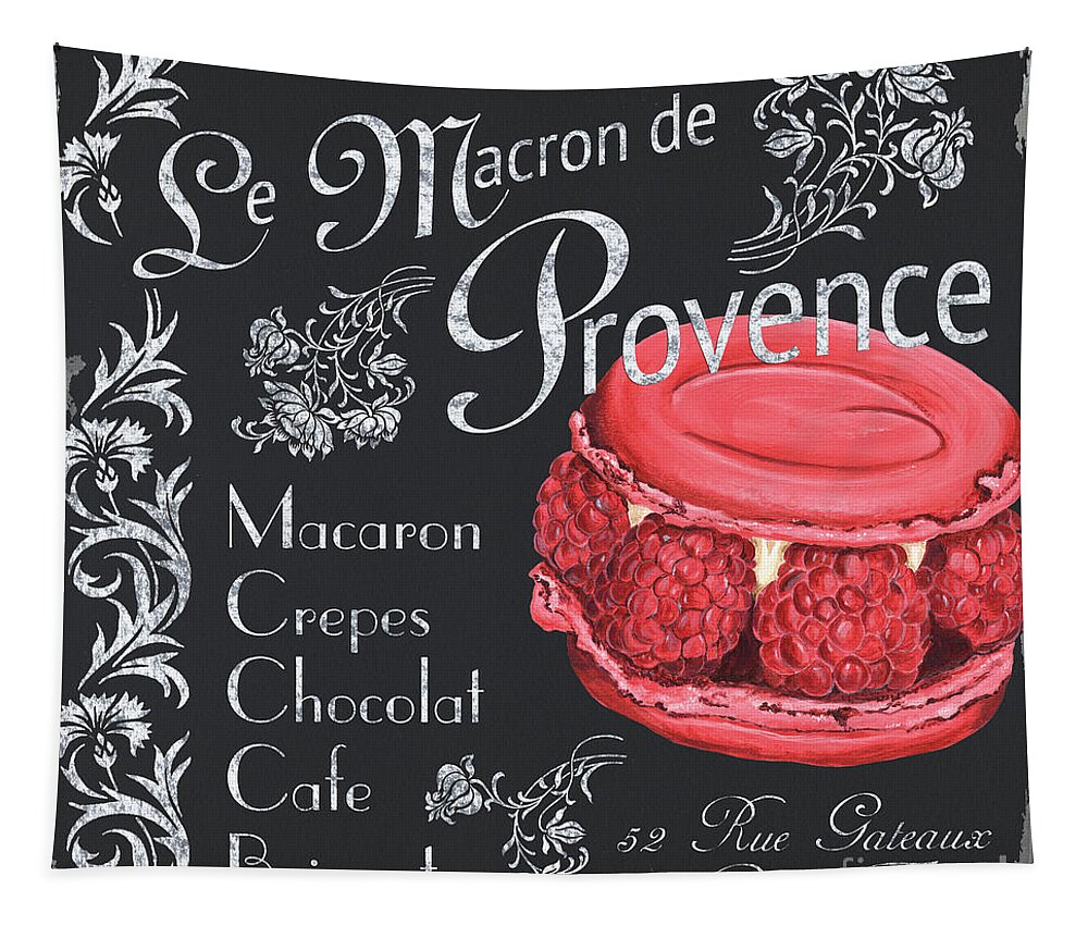 Macaroons Tapestry featuring the painting Le Macron de Provence by Debbie DeWitt