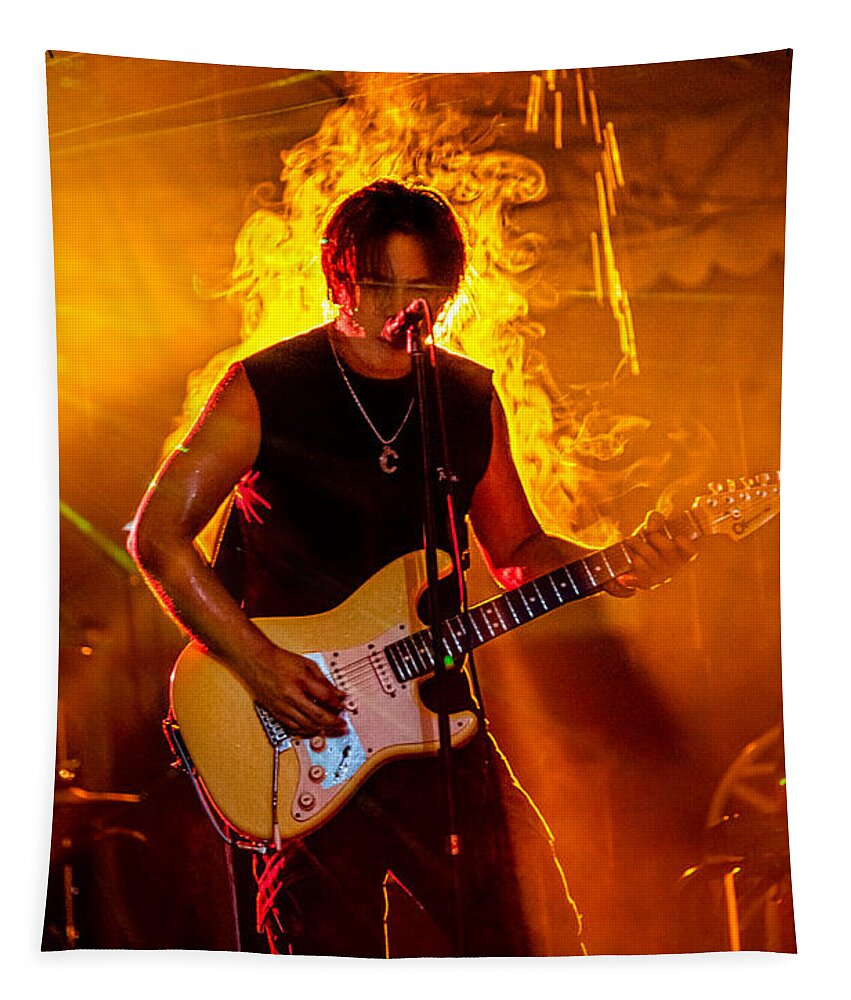 Fire Tapestry featuring the photograph Lead On Fire by Christopher Holmes