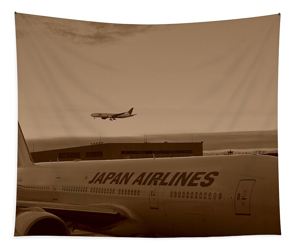 Departure Tapestry featuring the photograph Leaving Japan by Miguel Winterpacht