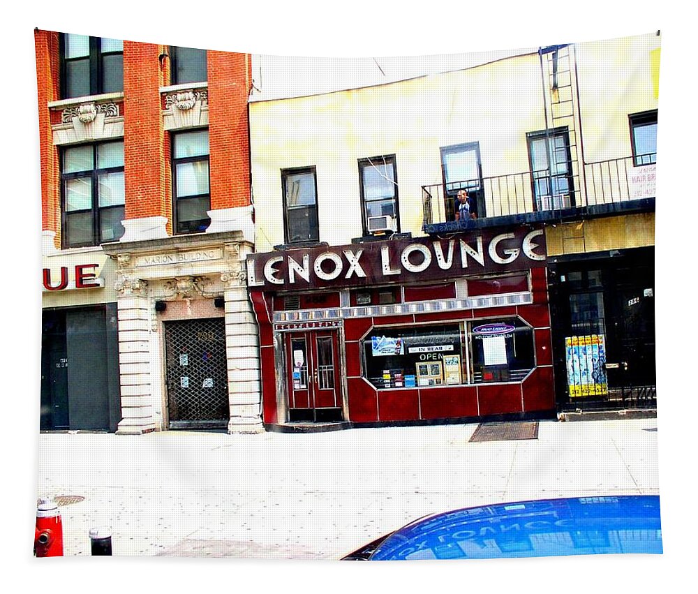 Lenox Tapestry featuring the photograph Lenox Lounge Harlem 2005 by Cleaster Cotton
