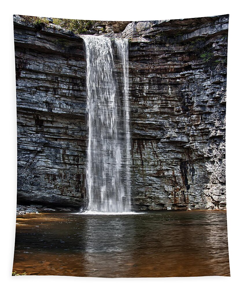 Awosting Falls Tapestry featuring the photograph Let it flow by Rick Kuperberg Sr