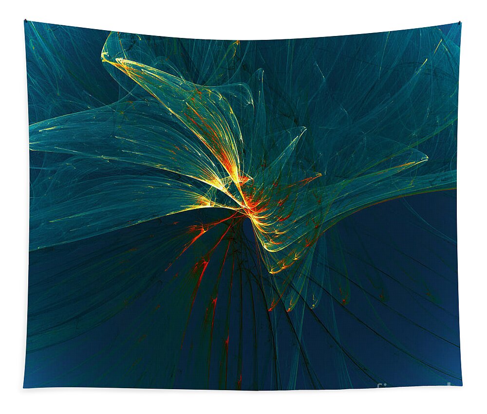 Flower Tapestry featuring the digital art Lightness by Klara Acel