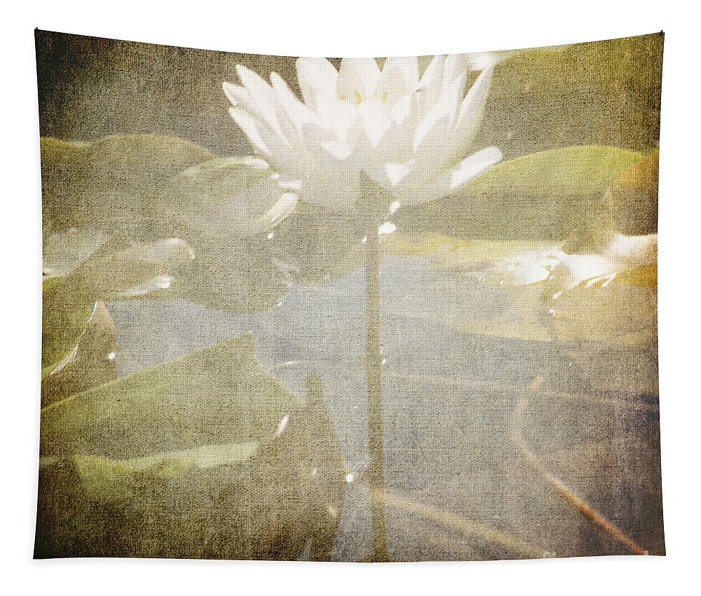 Lily Tapestry featuring the photograph Lily Reflections by Sharon Elliott