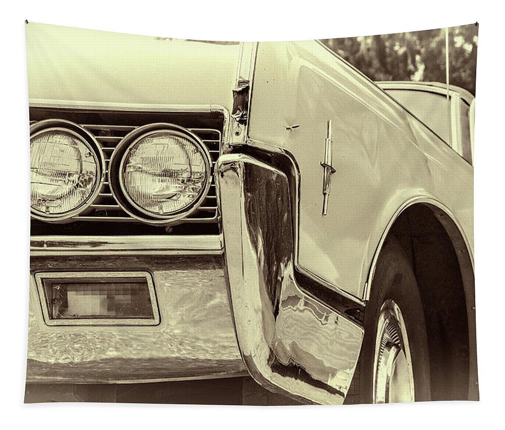 Joan Carroll Tapestry featuring the photograph Lincoln Continental by Joan Carroll