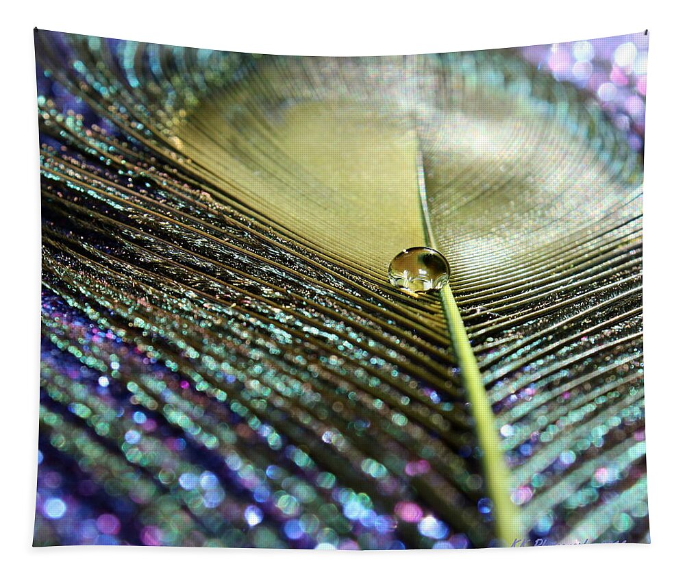 Feather Tapestry featuring the photograph Liquid Reflection by Krissy Katsimbras