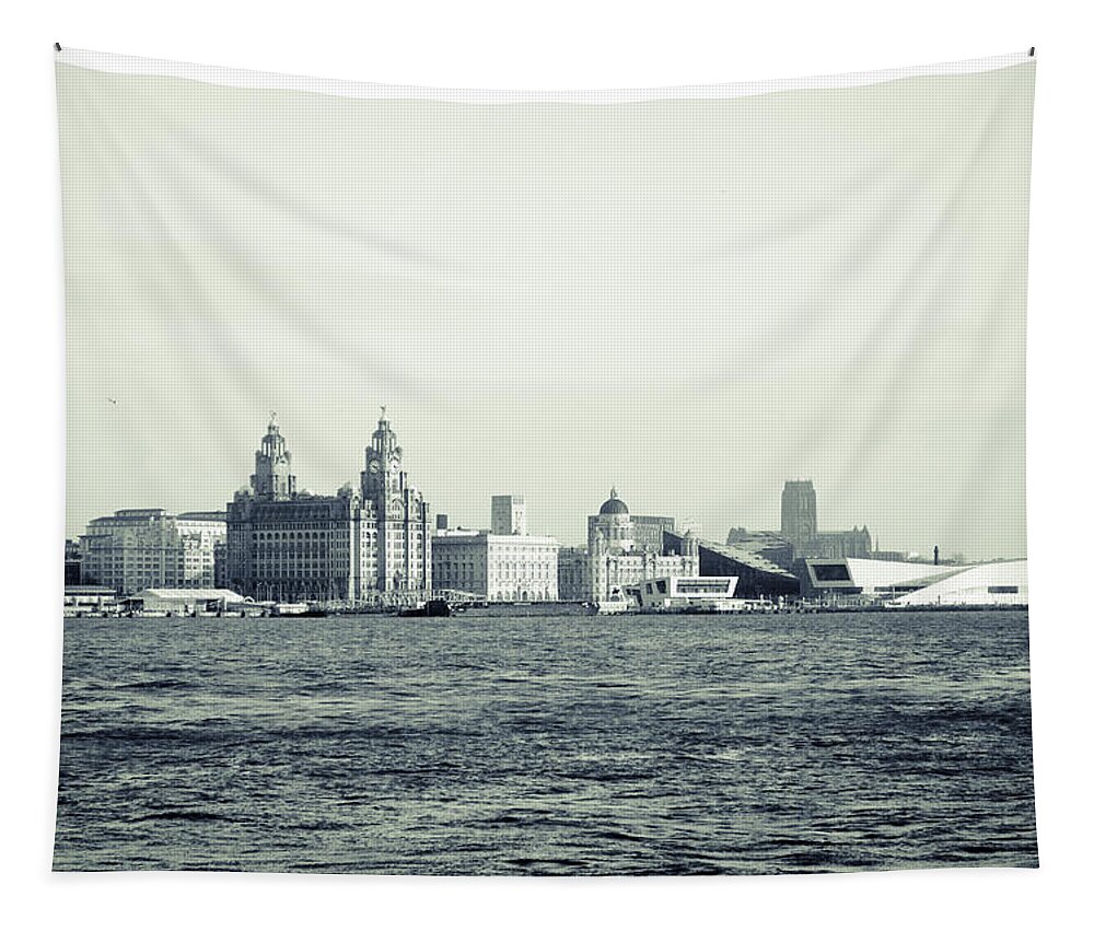 3 Graces Tapestry featuring the photograph Liverpool Water Front by Spikey Mouse Photography