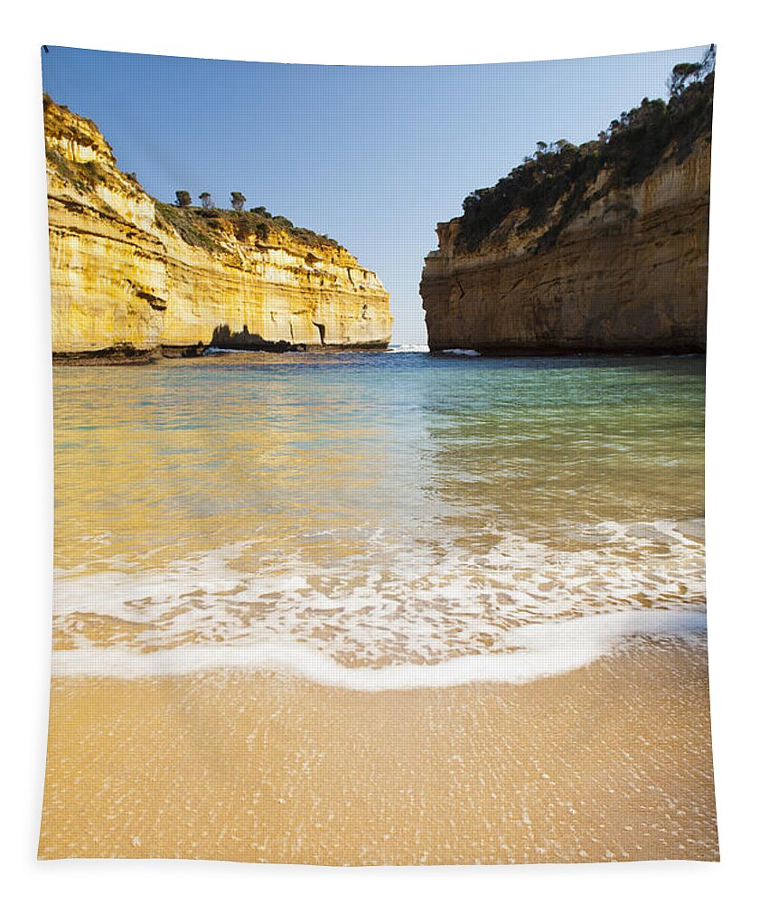 Australia Tapestry featuring the photograph Loch Ard Gorge by THP Creative