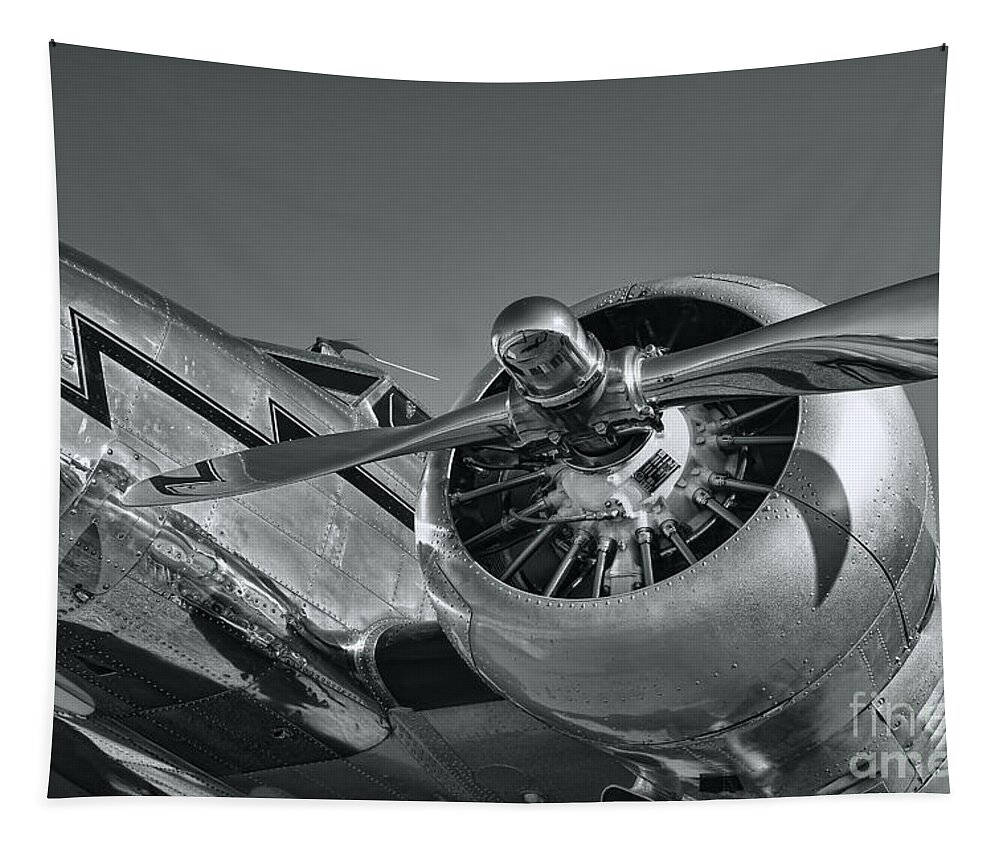 Lockheed Model 12 Electra Junior Tapestry featuring the photograph Lockheed 12A Electra Junior by Olga Hamilton