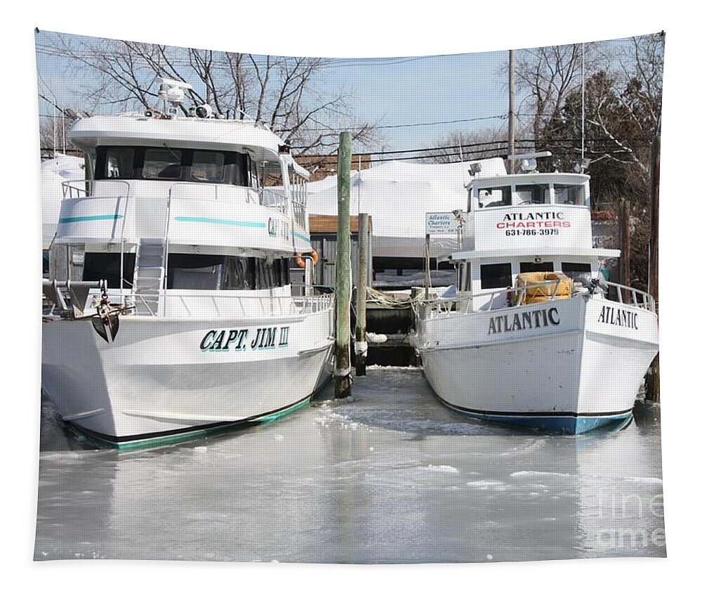 Long Island Freeze Tapestry featuring the photograph Long Island Freeze by John Telfer