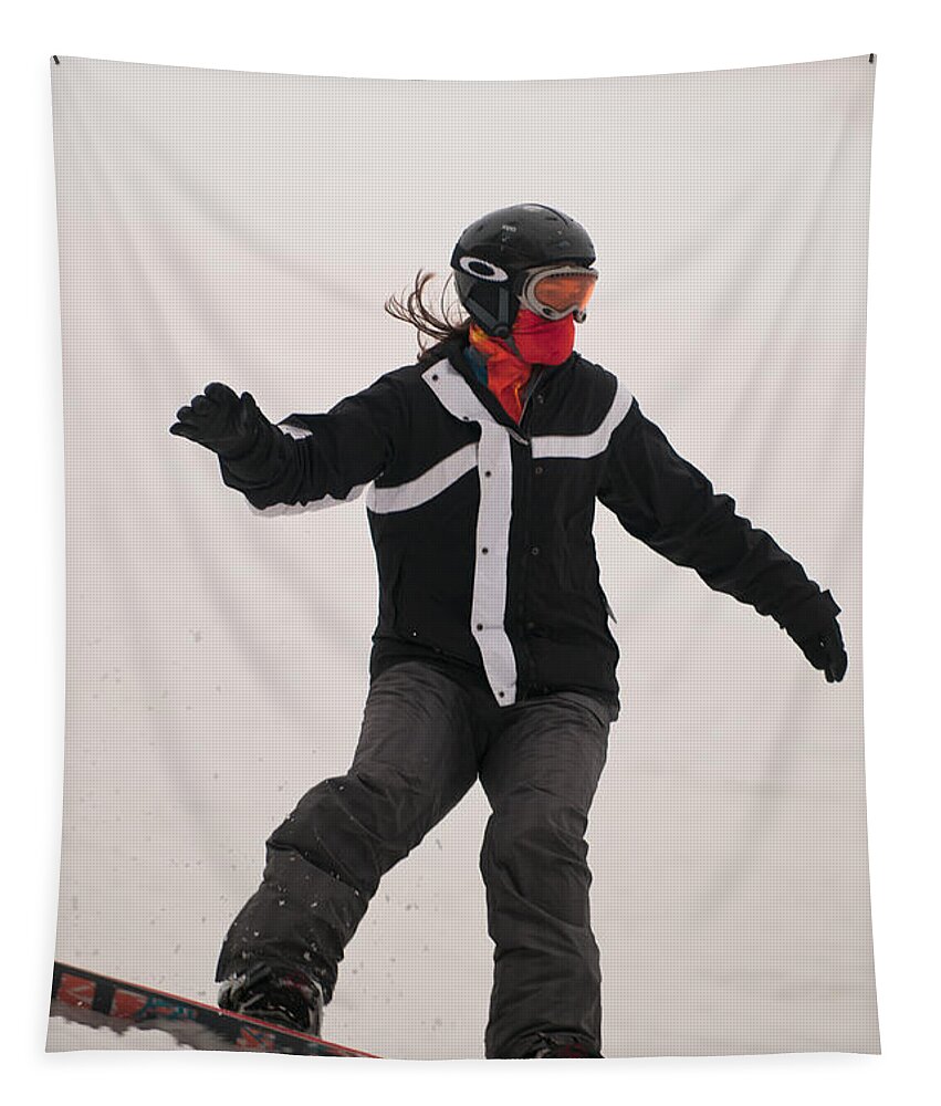 Snowboarding Tapestry featuring the photograph Loon Run 50 by Paul Mangold