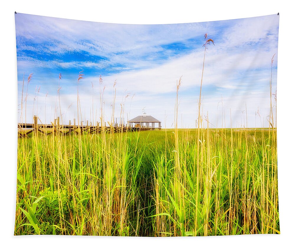 Gulf Of Mexico Tapestry featuring the photograph Lost in the Weeds by Raul Rodriguez