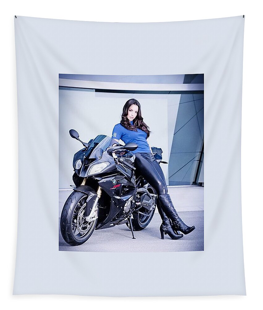 Motorcycle Tapestry featuring the photograph Lounging around by Lawrence Christopher