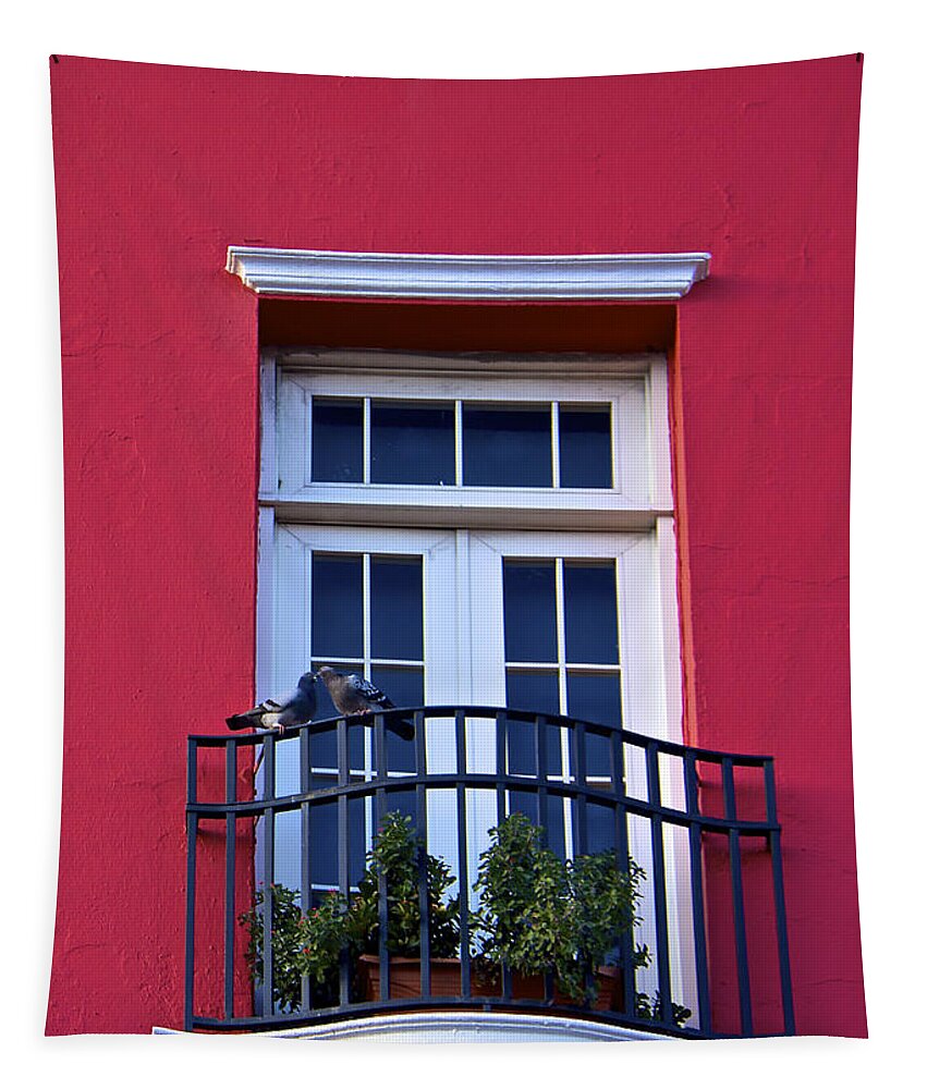 Old San Juan Tapestry featuring the photograph Love in San Juan by Kathi Isserman