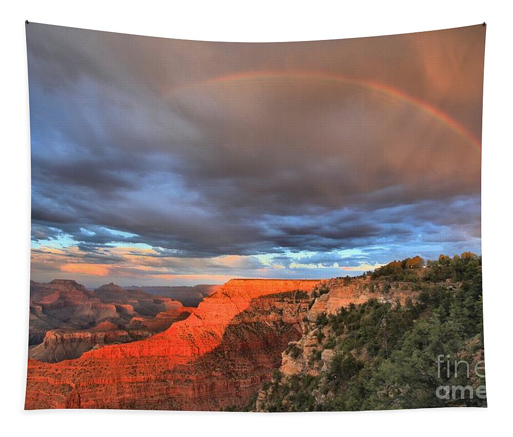 Mather Point Tapestry featuring the photograph Lucky Charms At Grand Canyon by Adam Jewell