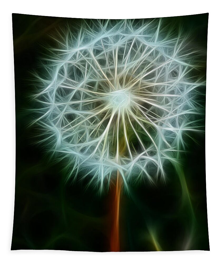 Dandelion Seeds Tapestry featuring the photograph Make A Wish by Joann Copeland-Paul