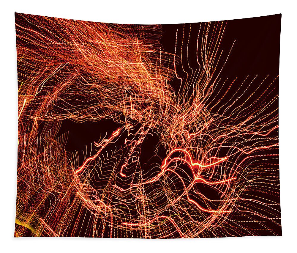 Abstract Tapestry featuring the photograph Man Move 0052 by David Davies