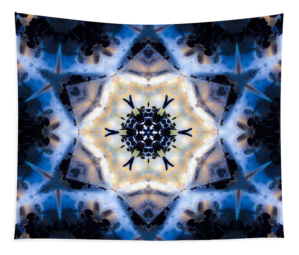  Tapestry featuring the photograph Mandala145 by Lee Santa