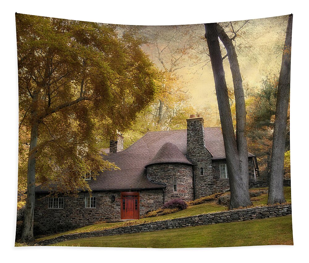 Architecture Tapestry featuring the photograph Manor House by Jessica Jenney