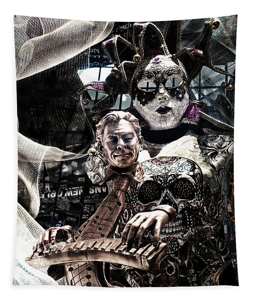 Mardi Gras Tapestry featuring the photograph Mardi Gras Still Life 1 by Frances Ann Hattier