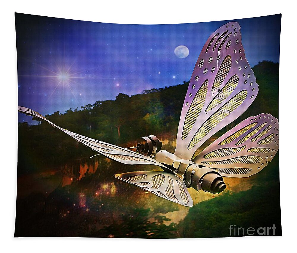 Mariposa Tapestry featuring the photograph Mariposa Galactica by Lilliana Mendez