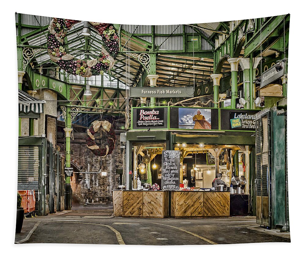 Borough Market Tapestry featuring the photograph Market Streets by Heather Applegate