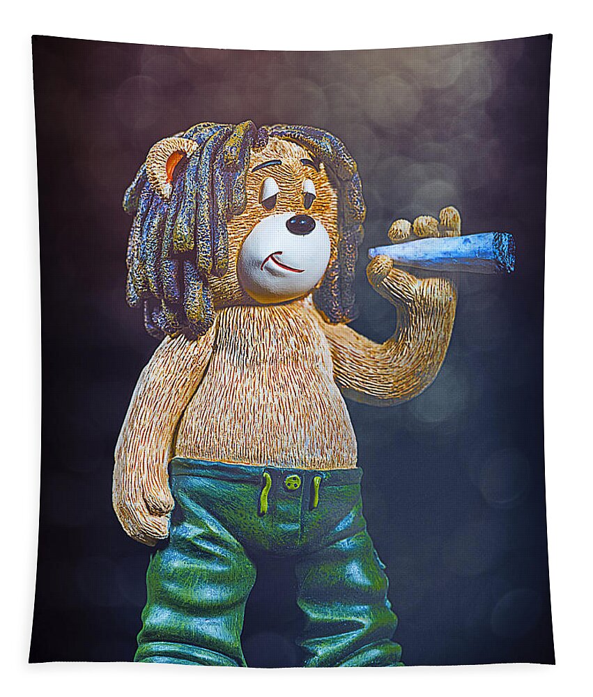 Bear Tapestry featuring the photograph Marley Bear by Bill and Linda Tiepelman
