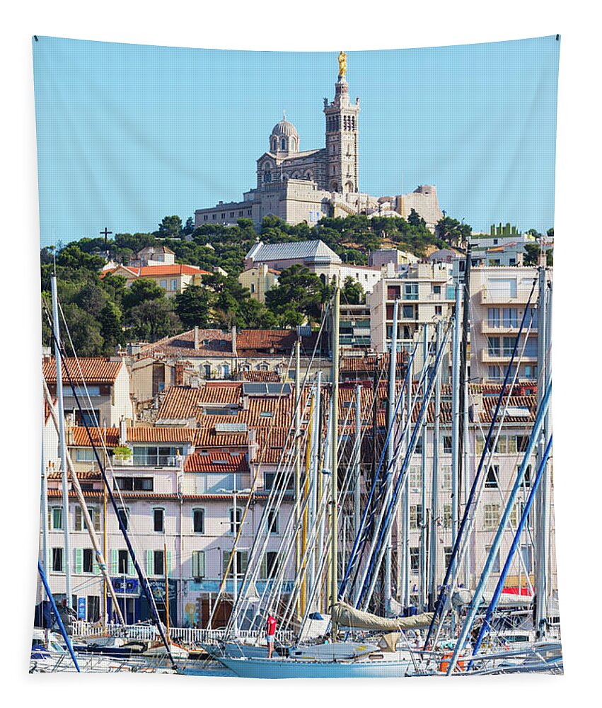 Photography Tapestry featuring the photograph Marseille, Provence-alpes-cote Dazur by Panoramic Images