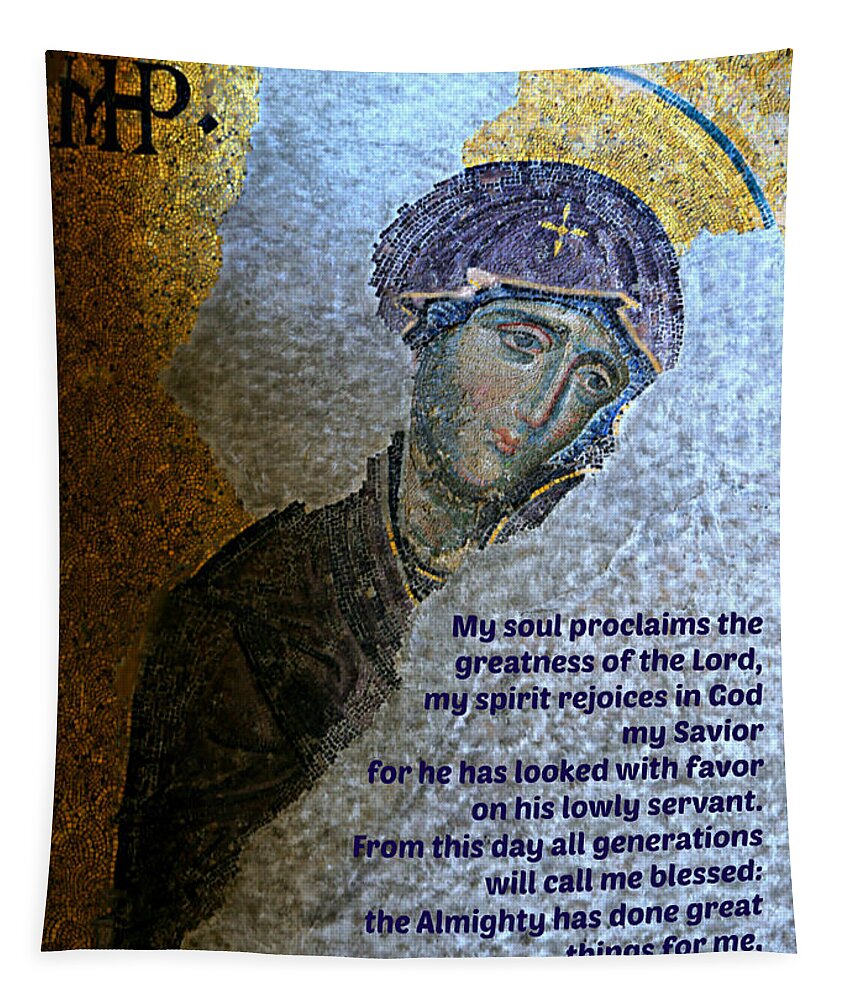 Magnificat Tapestry featuring the photograph Mary's Magnificat by Stephen Stookey