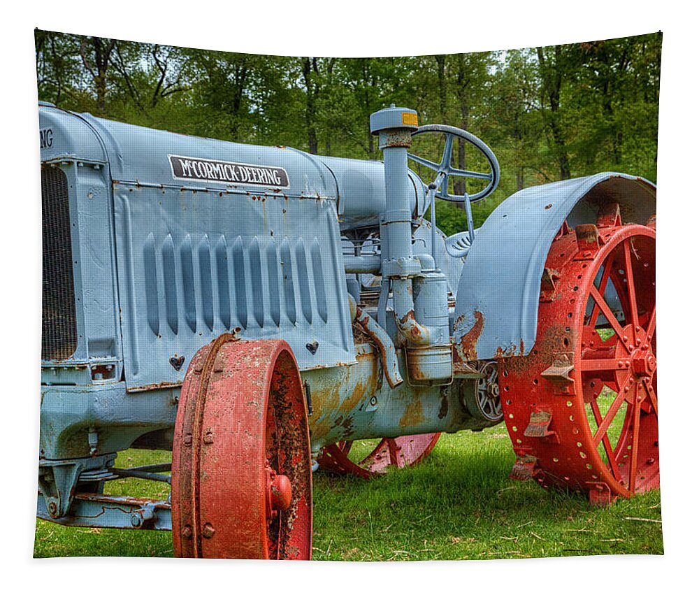 John Deere Tapestry featuring the photograph McCormick Deering by Bill Wakeley